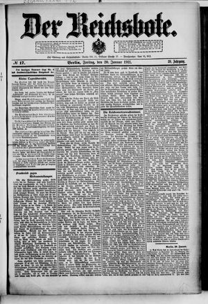 Der Reichsbote vom 20.01.1911