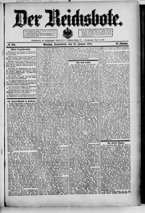 Der Reichsbote vom 21.01.1911