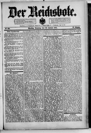 Der Reichsbote vom 22.01.1911