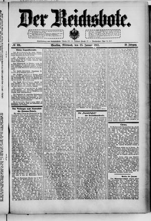 Der Reichsbote on Jan 25, 1911