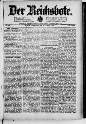 Der Reichsbote vom 26.01.1911