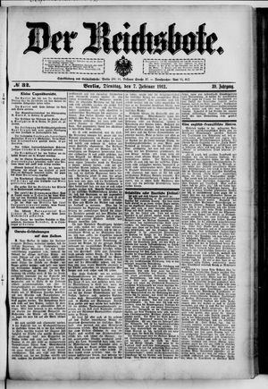 Der Reichsbote on Feb 7, 1911