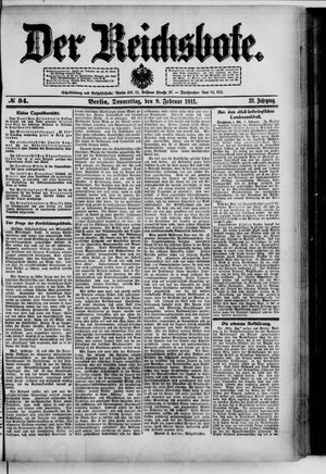 Der Reichsbote vom 09.02.1911