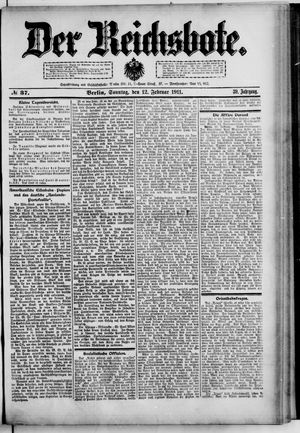 Der Reichsbote vom 12.02.1911