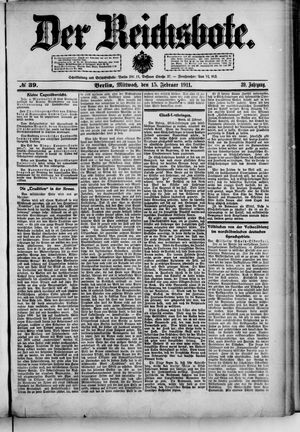 Der Reichsbote vom 15.02.1911