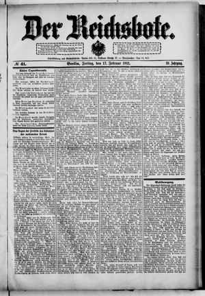 Der Reichsbote vom 17.02.1911
