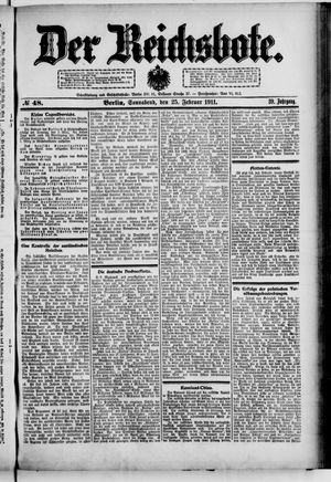 Der Reichsbote on Feb 25, 1911