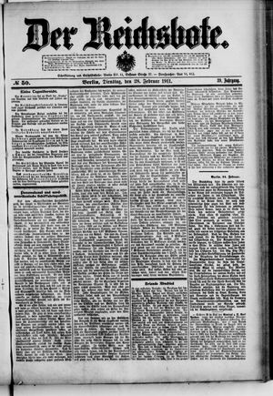 Der Reichsbote vom 28.02.1911