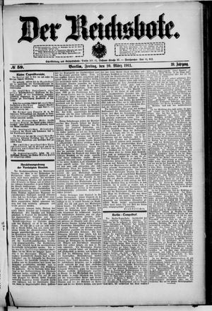 Der Reichsbote vom 10.03.1911
