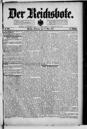 Der Reichsbote on Mar 15, 1911
