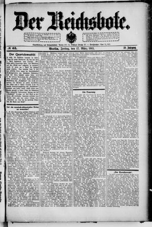 Der Reichsbote vom 17.03.1911