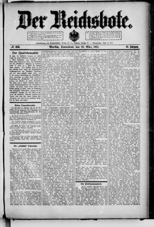 Der Reichsbote vom 18.03.1911