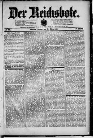Der Reichsbote vom 31.03.1911