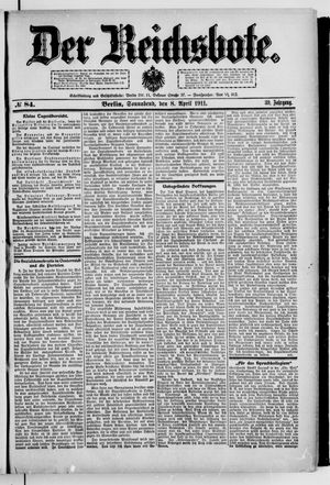 Der Reichsbote vom 08.04.1911