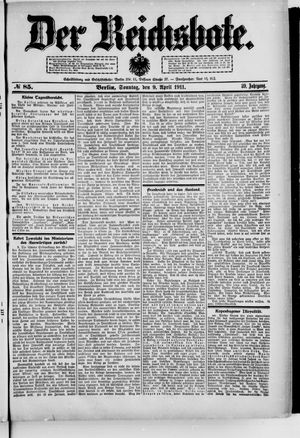 Der Reichsbote vom 09.04.1911