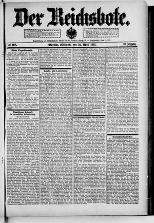 Der Reichsbote vom 26.04.1911