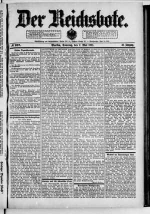 Der Reichsbote vom 07.05.1911
