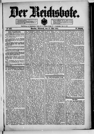 Der Reichsbote vom 17.05.1911
