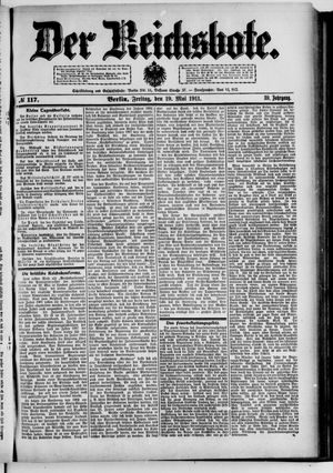 Der Reichsbote vom 19.05.1911