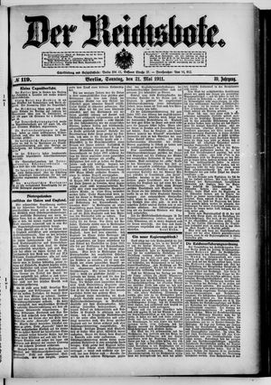 Der Reichsbote vom 21.05.1911