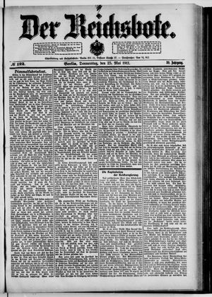 Der Reichsbote vom 25.05.1911