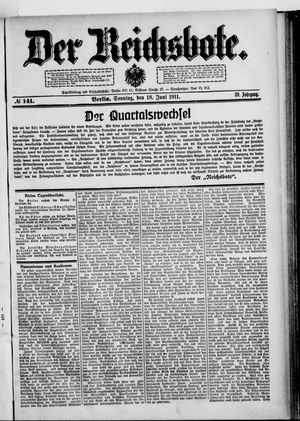 Der Reichsbote vom 18.06.1911