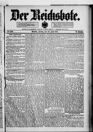 Der Reichsbote vom 23.06.1911