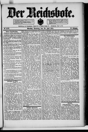 Der Reichsbote vom 30.07.1911