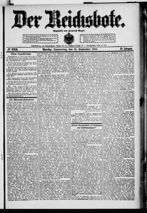 Der Reichsbote vom 21.09.1911