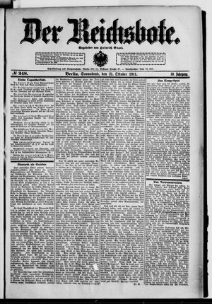 Der Reichsbote vom 21.10.1911