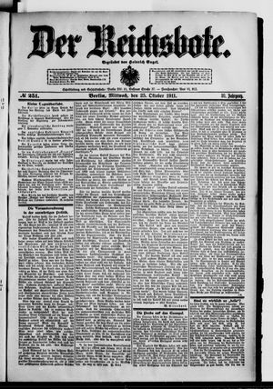 Der Reichsbote vom 25.10.1911