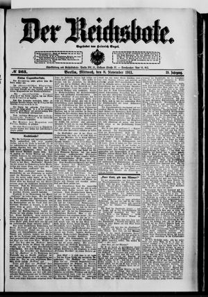 Der Reichsbote vom 08.11.1911