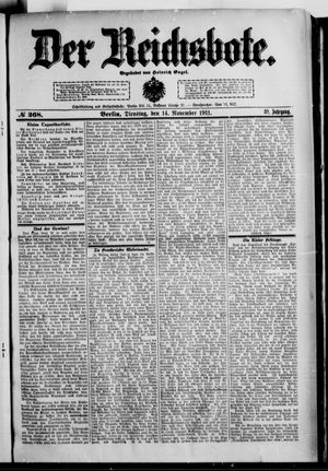 Der Reichsbote vom 14.11.1911