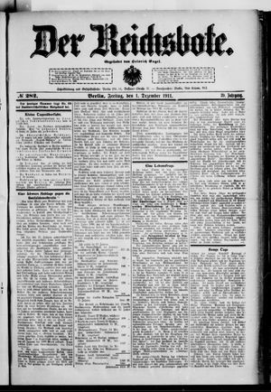 Der Reichsbote vom 01.12.1911