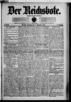 Der Reichsbote vom 03.12.1911