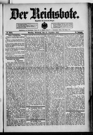 Der Reichsbote vom 13.12.1911