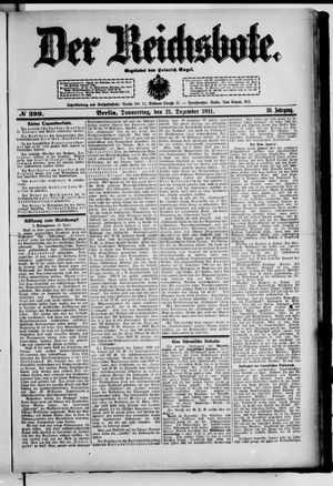 Der Reichsbote vom 21.12.1911