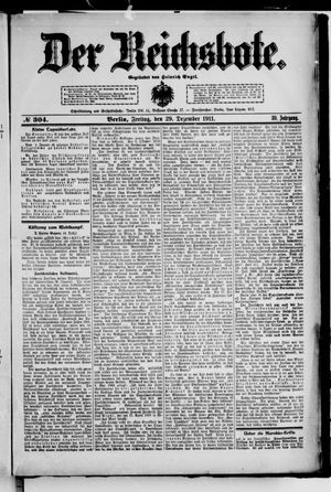 Der Reichsbote vom 29.12.1911