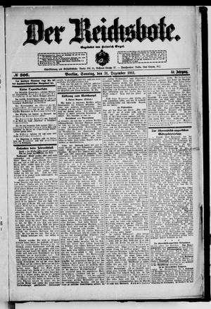 Der Reichsbote vom 31.12.1911