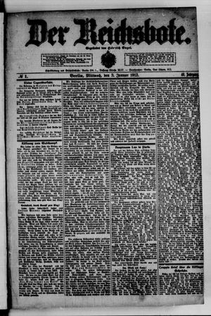 Der Reichsbote on Jan 3, 1912
