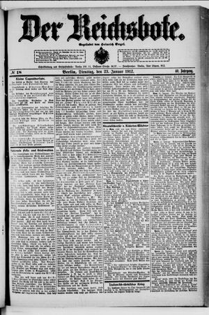Der Reichsbote vom 23.01.1912