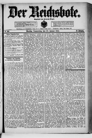 Der Reichsbote on Jan 25, 1912