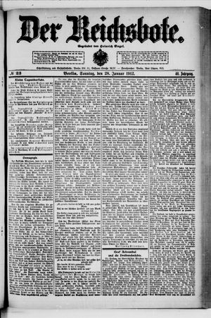 Der Reichsbote vom 28.01.1912