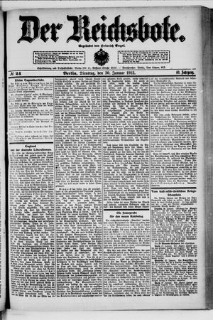 Der Reichsbote vom 30.01.1912