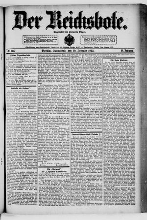 Der Reichsbote vom 10.02.1912