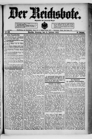 Der Reichsbote vom 11.02.1912