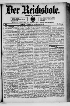 Der Reichsbote vom 13.02.1912
