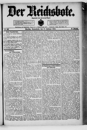Der Reichsbote on Feb 17, 1912