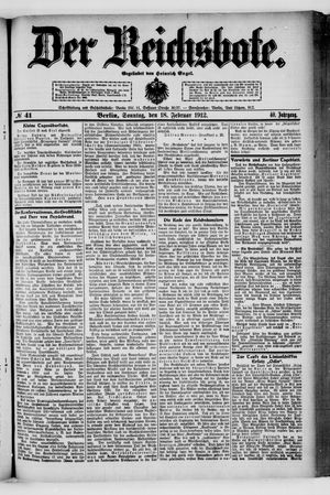 Der Reichsbote vom 18.02.1912
