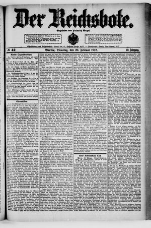 Der Reichsbote on Feb 20, 1912